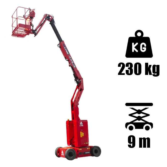 LGMG A09JE típusú elektromos üzemű karos személyemelő