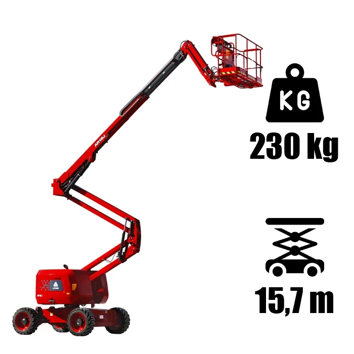 LGMG AR16J típusú diesel üzemű karos személyemlő