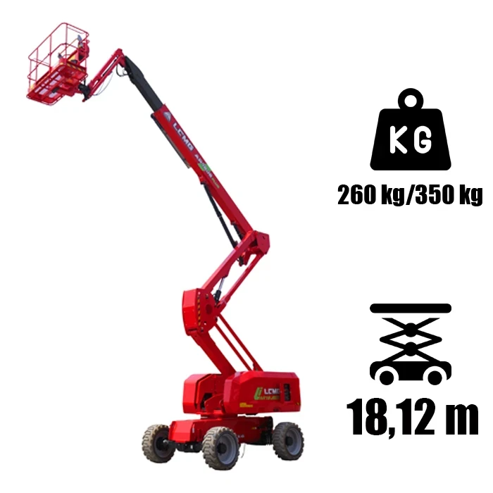 LGMG AR18JE - Li-Ion - elektromos üzemű karos személyemelő