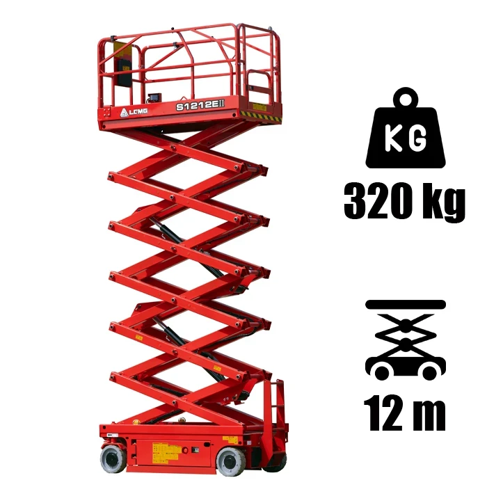 LGMG S1212E II ollós szerkezetű elektromos személyemelő