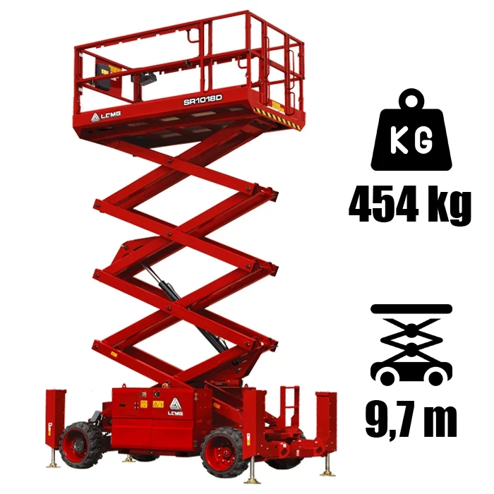 LGMG SR1018D ollós szerkezetű diesel üzemű személyemelő
