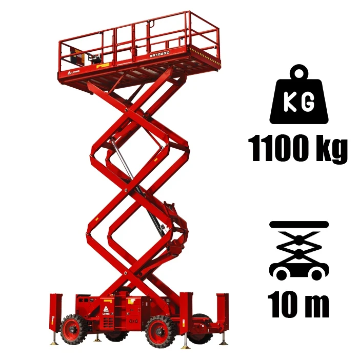 LGMG SR1023D ollós szerkezetű diesel üzemű személyemelő