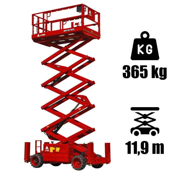 LGMG SR1218D ollós szerkezetű diesel üzemű személyemelő