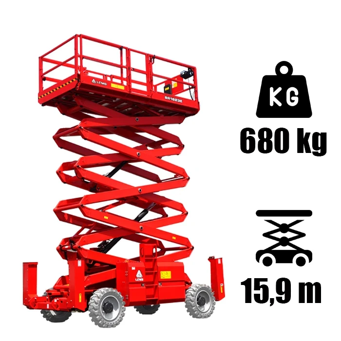 LGMG SR1623E ollós szerkezetű elektromos üzemű személyemelő
