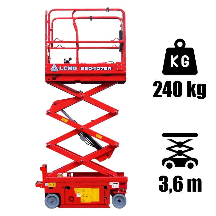 LGMG SS0407ER ollós szerkezetű elektromos üzemű személyemelő